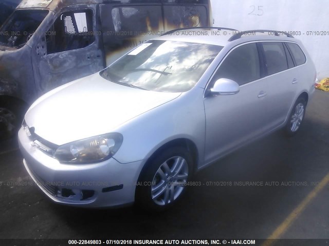 3VWPL7AJ5EM613240 - 2014 VOLKSWAGEN JETTA TDI SILVER photo 2