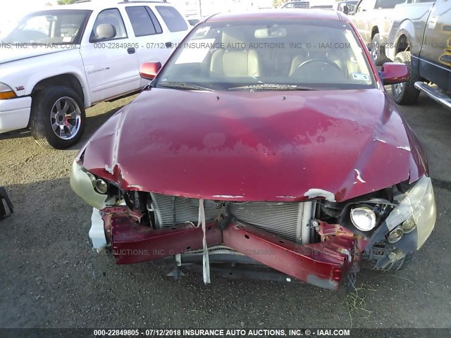 1YVHP81CX75M32771 - 2007 MAZDA 6 I MAROON photo 6