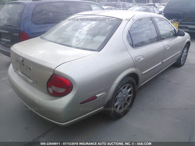 JN1CA31D8YT756136 - 2000 NISSAN MAXIMA GLE/GXE/SE BEIGE photo 4