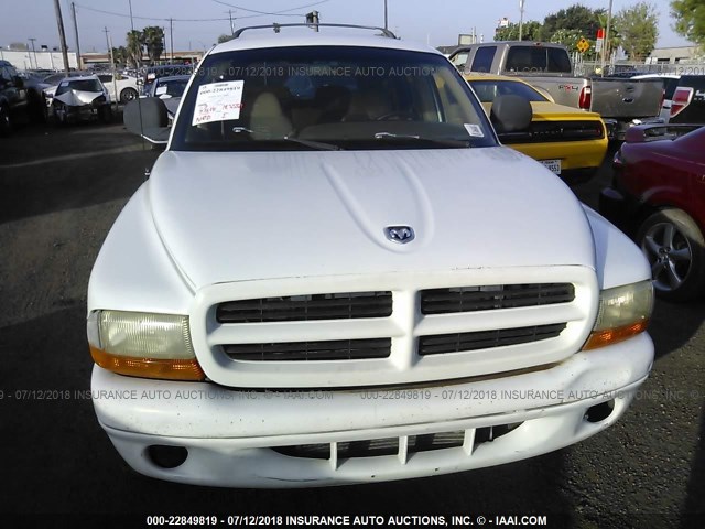 1B4HS28Z6XF582315 - 1999 DODGE DURANGO WHITE photo 6