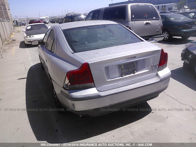 YV1RS58D012068157 - 2001 VOLVO S60 2.4T SILVER photo 3