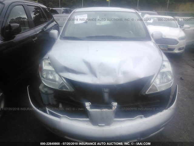 3N1BC1CP1BL403959 - 2011 NISSAN VERSA S/SL SILVER photo 6