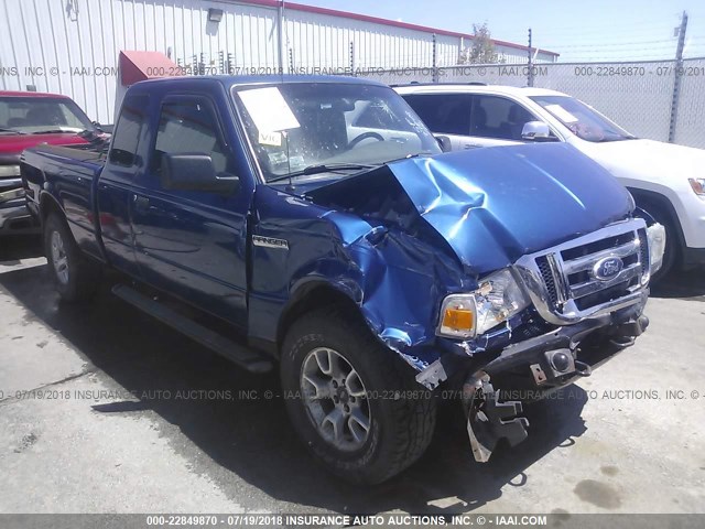 1FTZR15E78PB03877 - 2008 FORD RANGER SUPER CAB BLUE photo 1