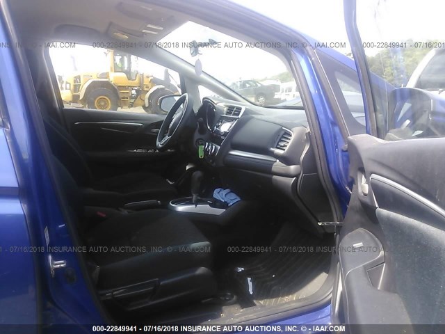 JHMGK5H55GX005300 - 2016 HONDA FIT LX BLUE photo 5