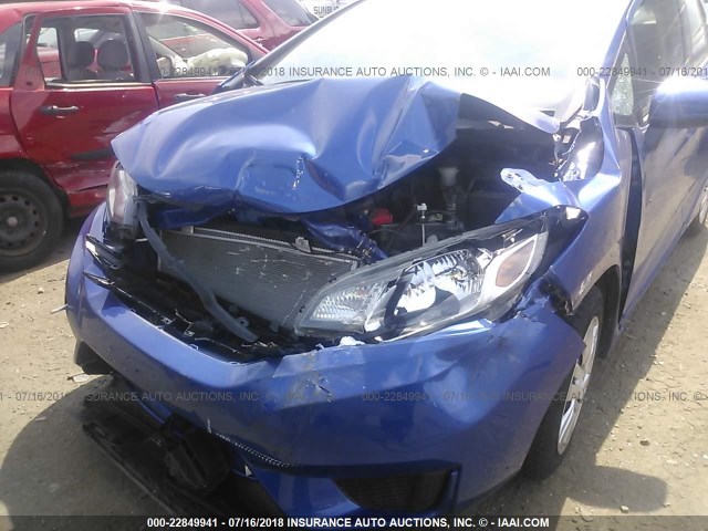 JHMGK5H55GX005300 - 2016 HONDA FIT LX BLUE photo 6