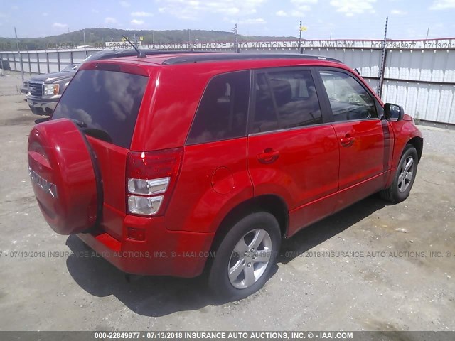 JS3TD944264103605 - 2006 SUZUKI GRAND VITARA XSPORT RED photo 4