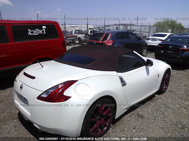 JN1AZ4FH1EM620082 - 2014 NISSAN 370Z TOURING WHITE photo 4