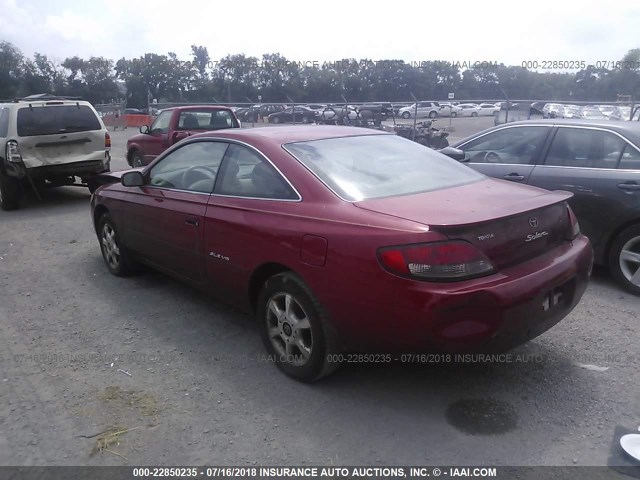 2T1CF22P8XC091522 - 1999 TOYOTA CAMRY SOLARA SE/SLE RED photo 3