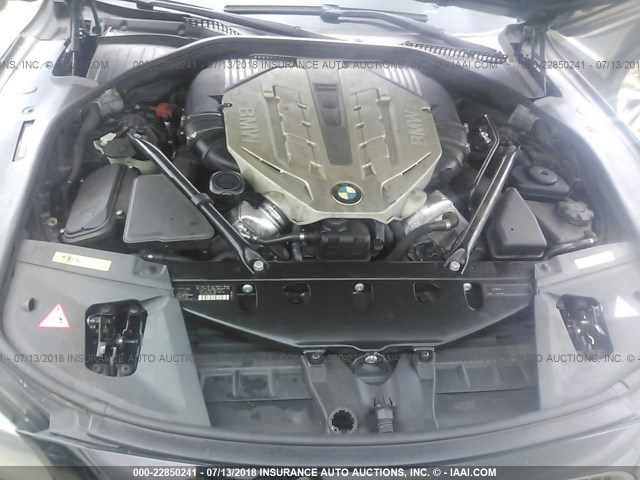 WBAKA83519CY33990 - 2009 BMW 750 I BLACK photo 10