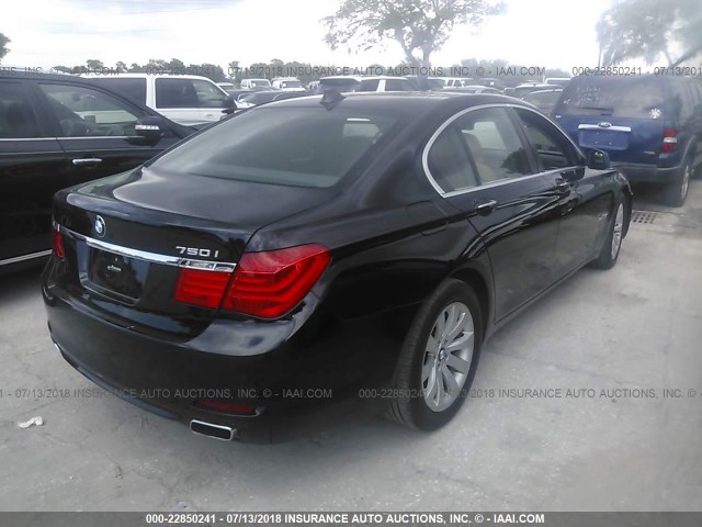 WBAKA83519CY33990 - 2009 BMW 750 I BLACK photo 4