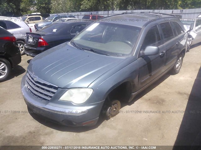 2A8GM68X17R356361 - 2007 CHRYSLER PACIFICA TOURING BLUE photo 2