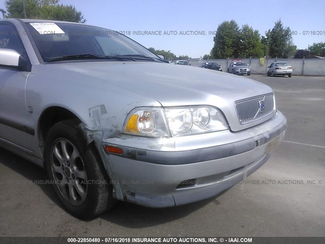 YV1VS2550YF468314 - 2000 VOLVO S40 SILVER photo 6