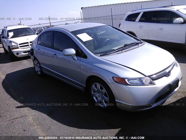 1HGFA16578L071014 - 2008 HONDA CIVIC LX SILVER photo 1
