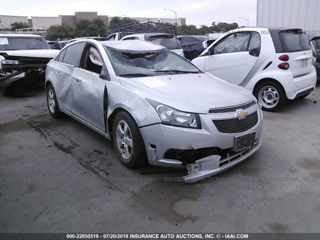 1G1PK5SB9D7287168 - 2013 CHEVROLET CRUZE LT SILVER photo 1