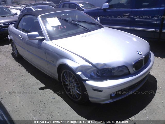 WBABS53443JU96785 - 2003 BMW 330 CI SILVER photo 1