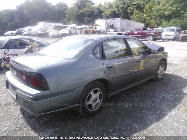 2G1WF52E649253617 - 2004 CHEVROLET IMPALA Boz foto 4