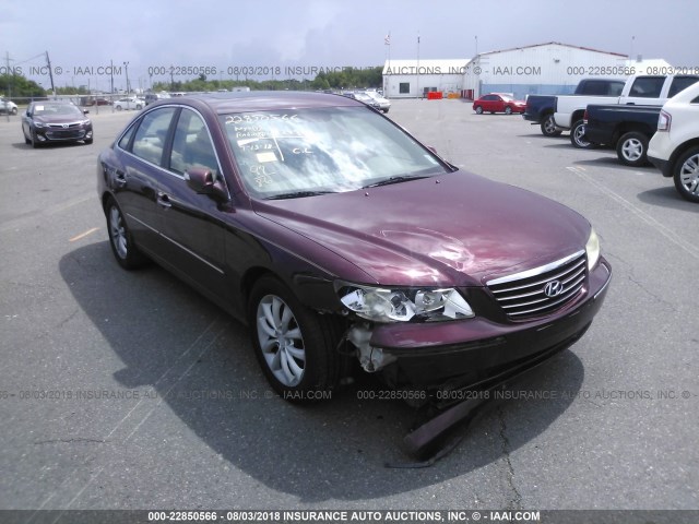 KMHFC46F48A313333 - 2008 HYUNDAI AZERA SE/LIMITED BURGUNDY photo 6