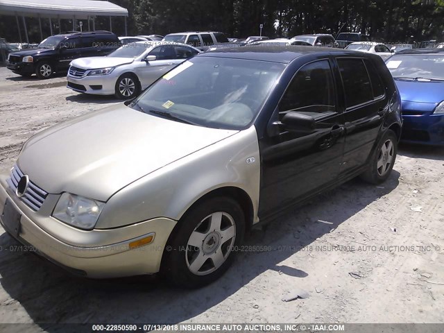 9BWFK61J734065932 - 2003 VOLKSWAGEN GOLF GL BLACK photo 2