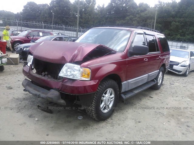 1FMPU16535LA59105 - 2005 FORD EXPEDITION XLT RED photo 2