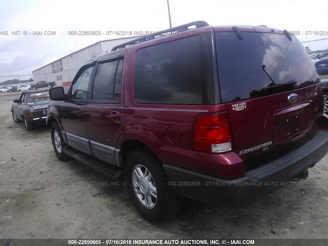 1FMPU16535LA59105 - 2005 FORD EXPEDITION XLT RED photo 3