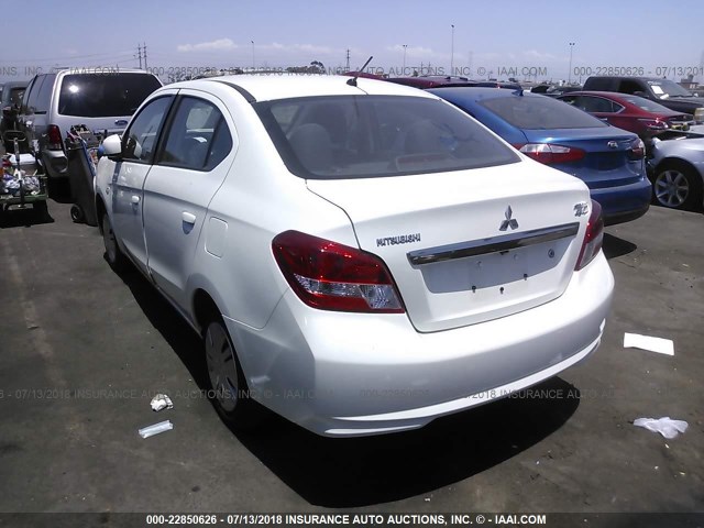 ML32F3FJ5HHF09965 - 2017 MITSUBISHI MIRAGE G4 ES თეთრი ფოტო 3