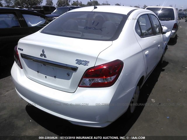 ML32F3FJ5HHF09965 - 2017 MITSUBISHI MIRAGE G4 ES თეთრი ფოტო 4
