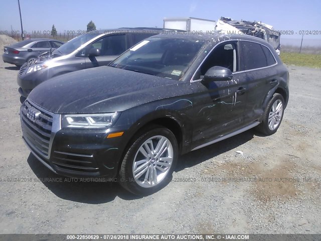 WA1BNAFY3J2037315 - 2018 AUDI Q5 PREMIUM PLUS GRAY photo 2