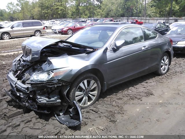 1HGCS1B86CA021385 - 2012 HONDA ACCORD EXL GRAY photo 2