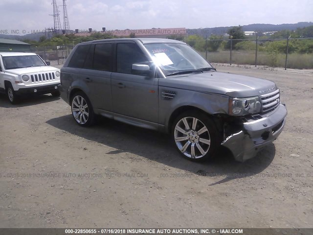 SALSH23498A136461 - 2008 LAND ROVER RANGE ROVER SPORT SUPERCHARGED GRAY photo 1