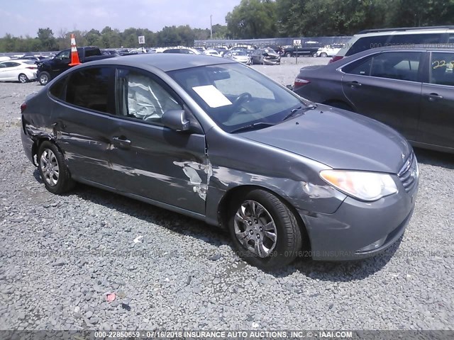 KMHDU4AD3AU929796 - 2010 HYUNDAI ELANTRA BLUE/GLS/SE GRAY photo 1