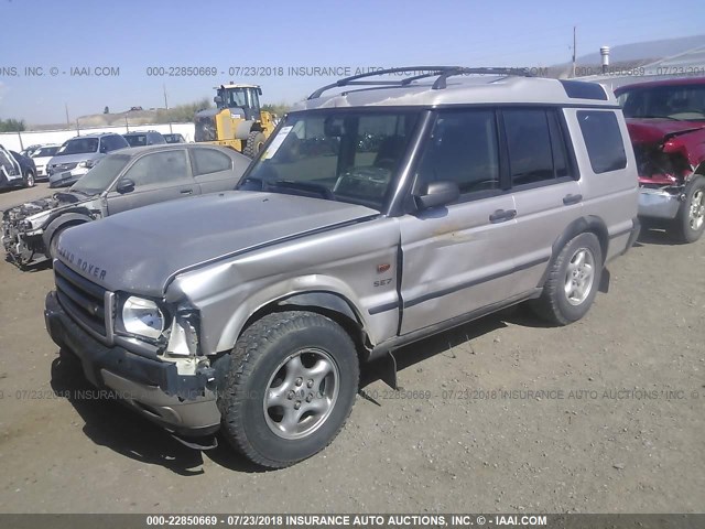 SALTW15471A727721 - 2001 LAND ROVER DISCOVERY II SE SILVER photo 2