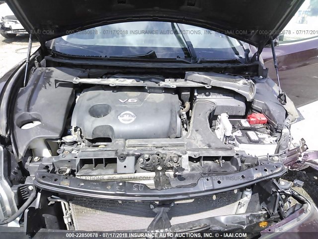 1N4AA5AP4EC479514 - 2014 NISSAN MAXIMA S/SV PURPLE photo 10