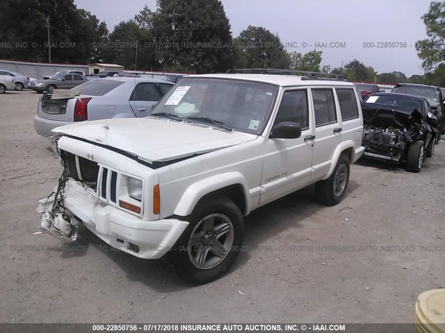 1J4FT58S1YL170814 - 2000 JEEP CHEROKEE CLASSIC WHITE photo 2