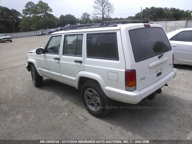 1J4FT58S1YL170814 - 2000 JEEP CHEROKEE CLASSIC WHITE photo 3