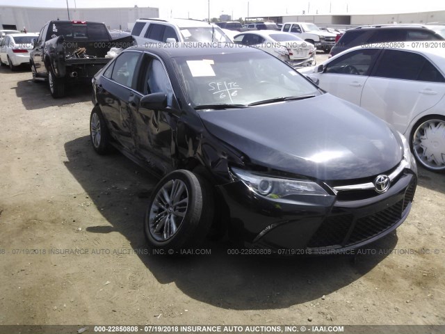 4T1BF1FK6GU238505 - 2016 TOYOTA CAMRY LE/XLE/SE/XSE BLACK photo 1