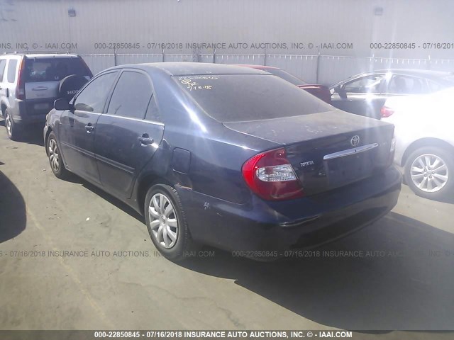 4T1BE32KX3U671744 - 2003 TOYOTA CAMRY LE/XLE/SE Mavi foto 3