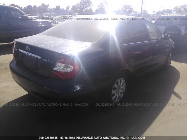 4T1BE32KX3U671744 - 2003 TOYOTA CAMRY LE/XLE/SE Mavi foto 4