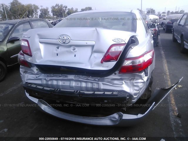 JTNBE46KX73070166 - 2007 TOYOTA CAMRY NEW GENERAT CE/LE/XLE/SE SILVER photo 6