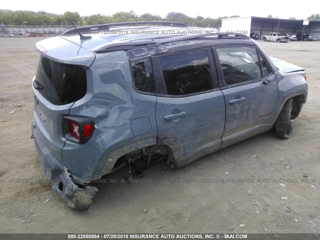 ZACCJBCT1FPB51119 - 2015 JEEP RENEGADE TRAILHAWK GRAY photo 4