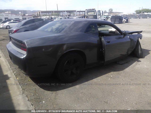 2C3CDYAG1DH627842 - 2013 DODGE CHALLENGER SXT GRAY photo 4