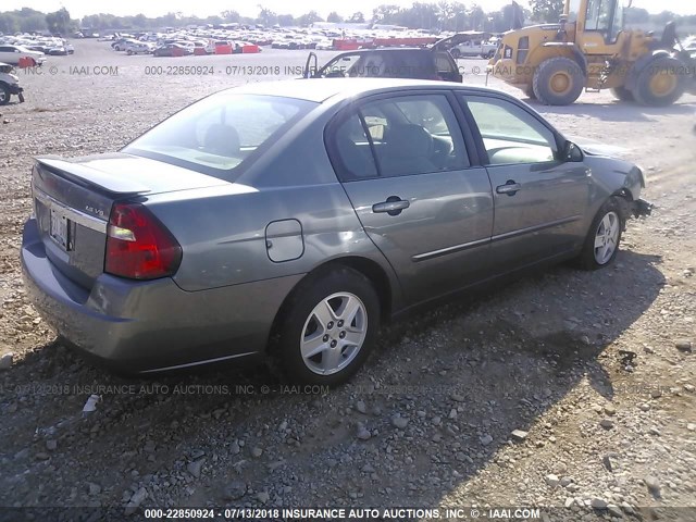 1G1ZT52855F237823 - 2005 CHEVROLET MALIBU LS Жасыл фото 4