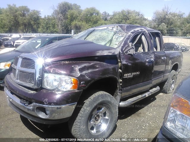 3D7KU28C84G146418 - 2004 DODGE RAM 2500 ST/SLT MAROON photo 2