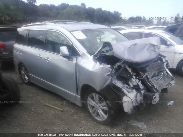 JN8AE2KP7B9003010 - 2011 NISSAN QUEST S/SV/SL/LE SILVER photo 1