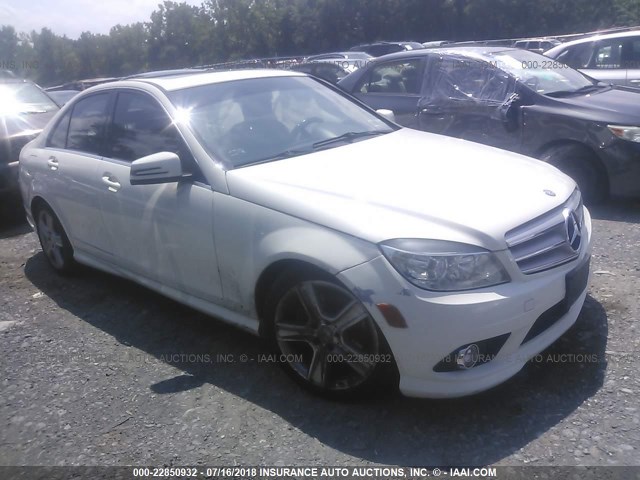 WDDGF8BB2AR125787 - 2010 MERCEDES-BENZ C 300 4MATIC WHITE photo 1