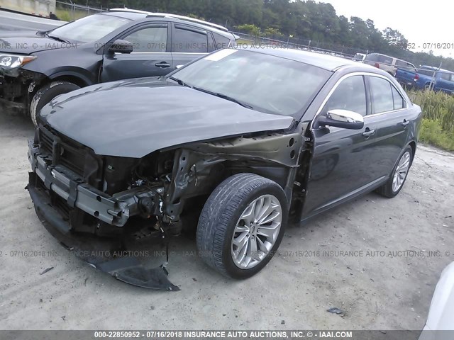 1FAHP2F8XFG134298 - 2015 FORD TAURUS LIMITED GRAY photo 2