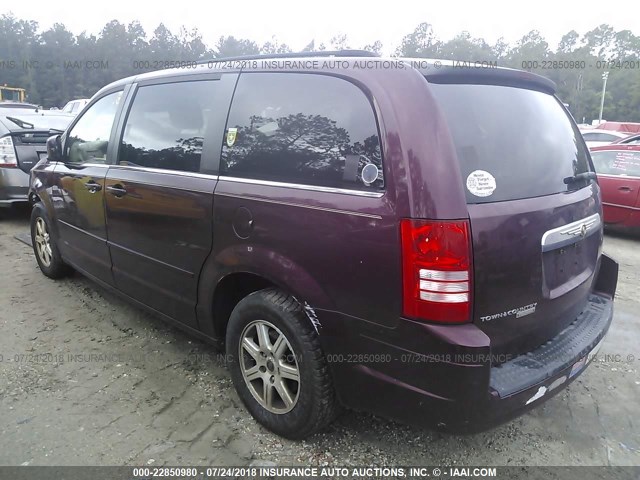2A8HR54P58R721535 - 2008 CHRYSLER TOWN & COUNTRY TOURING BURGUNDY photo 3