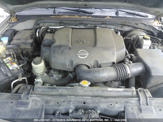 5N1BR18B98C631457 - 2008 NISSAN PATHFINDER LE/SE SILVER photo 10