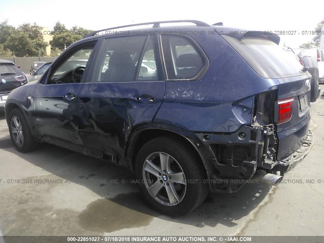 5UXZW0C54BL658238 - 2011 BMW X5 XDRIVE35D BLUE photo 6