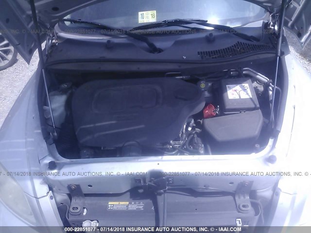 3GNBAAFW1BS615683 - 2011 CHEVROLET HHR LS ვერცხლისფერი ფოტო 10