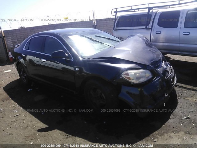 1G1ZG57B98F200707 - 2008 CHEVROLET MALIBU LS შავი ფოტო 1